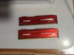 2x 8GB HyperX Fury DDR3 RAM, Computers en Software, DDR3, Ophalen of Verzenden, Zo goed als nieuw, Desktop