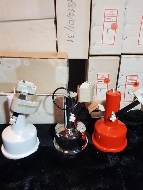 Massive Vintage 'Railspot' lampenhouders 'NIEUW'!!, Huis en Inrichting, Lampen | Plafondlampen, Nieuw, Metaal, Ophalen