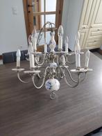 Porselijn Kroonluchter met 12 armen., Huis en Inrichting, Lampen | Kroonluchters, Ophalen, Gebruikt, Overige materialen