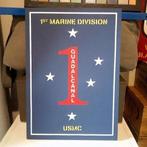 Panneau US WW2 : 1ST MARINE DIVISION - GUADALCANAL, Collections, Objets militaires | Seconde Guerre mondiale, Autres, Envoi