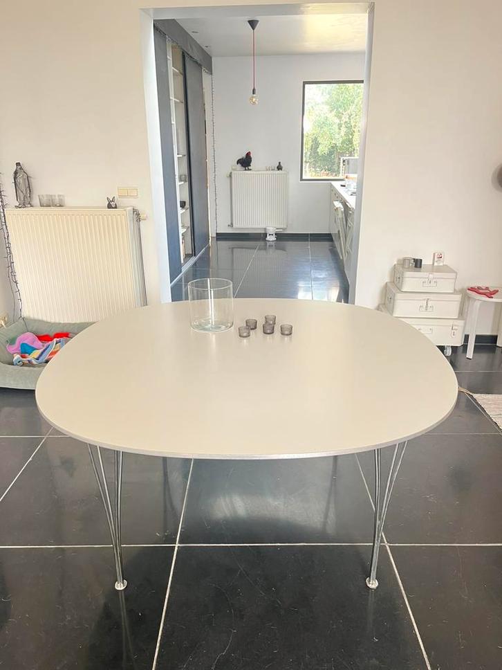 Vintage Design eettafel Fritz Hansen, Huis en Inrichting, Tafels | Eettafels, Gebruikt, 100 tot 150 cm, 100 tot 150 cm, Vijf personen of meer