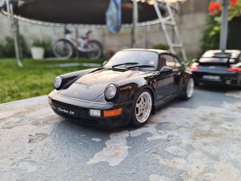 PORSCHE 911 (964) Turbo 3.6 Noir - BAD BOYS - PRIX : 49€, Hobby & Loisirs créatifs, Voitures miniatures | 1:18, Neuf, Voiture