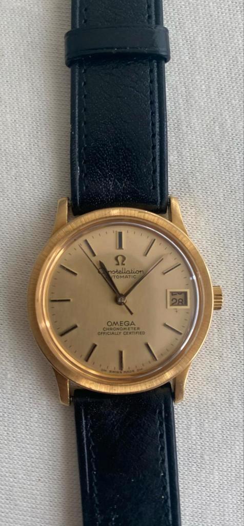 Montre Omega Or Constellation 18K en très bon état, Handtassen en Accessoires, Horloges | Antiek, Omega, Goud, Ophalen