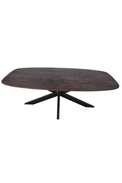 deens ovale eettafel  walnoot of zwart 180/200/220 en 240 la, Huis en Inrichting, Tafels | Eettafels, Nieuw, Vijf personen of meer