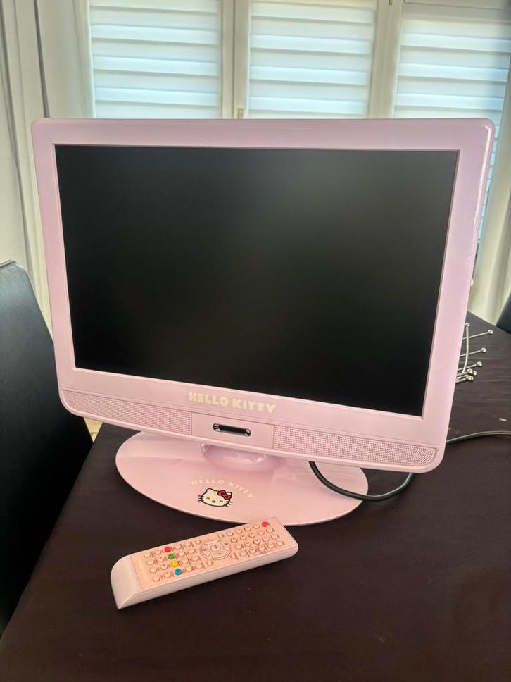 Hello Kitty roze tv, Audio, Tv en Foto, Televisies, Zo goed als nieuw, LCD, Overige merken, Ophalen