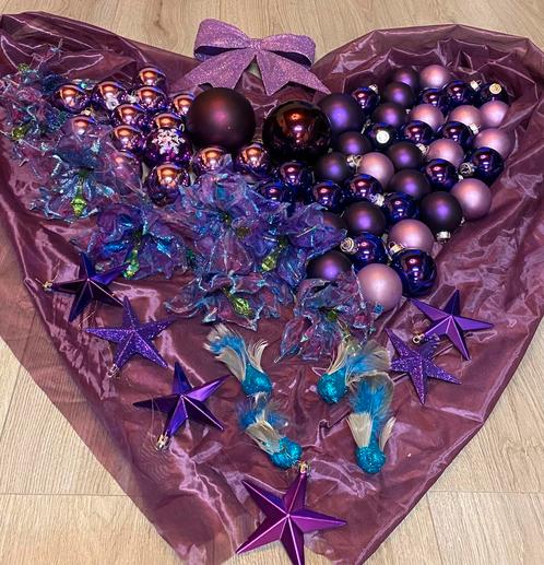 Kerstboomversieringen, 75 stuks, prijs: 20€, Diversen, Kerst, Zo goed als nieuw, Ophalen of Verzenden