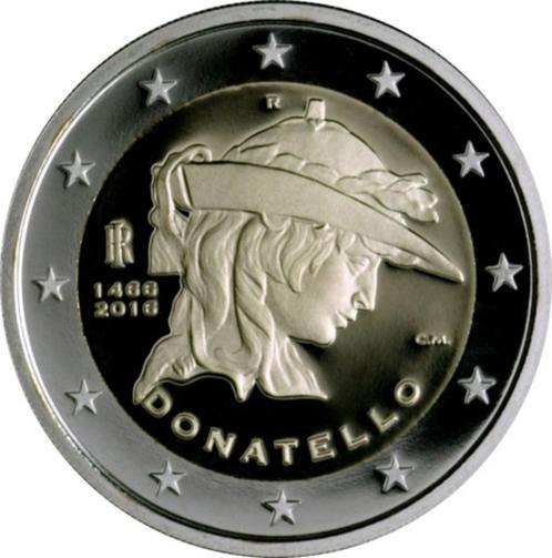 2 euros Italie 2016 - Donatello (UNC), Timbres & Monnaies, Monnaies | Europe | Monnaies euro, Monnaie en vrac, 2 euros, Italie