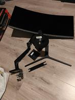 Samsung Curved 34 inch scherm inclusief monitor arm, Computers en Software, Ophalen