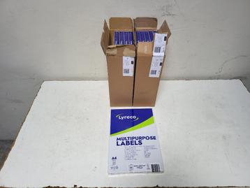 Lyreco Multi-purpose Label 63.5 x 33.9mm -Box of 2400 Labels beschikbaar voor biedingen