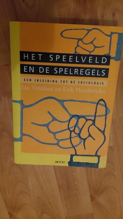 Te Koop HET SPEELVELD EN DE SPELREGELS Vranken Henderickx, Boeken, Wetenschap, Gelezen, Geesteswetenschap, Ophalen of Verzenden
