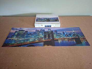 Clementoni : Puzzle panoramique New York (1000 pièces), Enlèvement ou Envoi, 500 à 1500 pièces, Utilisé, Puzzle