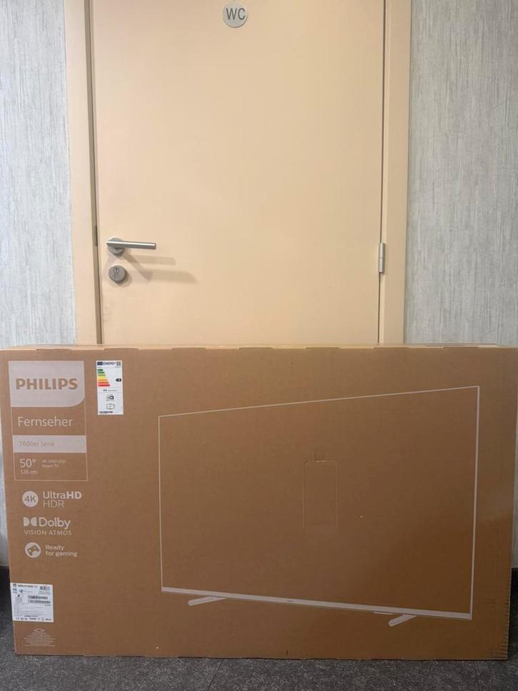Philips 50’’ 4K UHD smart TV, TV, Hi-fi & Vidéo, Télévisions, Neuf, LED, 40 à 60 cm, 4k (UHD), Philips, 50 Hz, Smart TV, Enlèvement ou Envoi