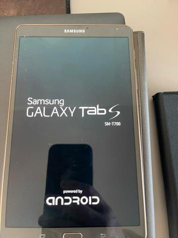 Blinkende Samsung tab S SM-T700 met een ? defect beschikbaar voor biedingen