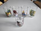 Set van 5 kleine kinderbrillen, Asterix, Disney, Smurms, Verzamelen, Glas en Drinkglazen, Verzenden, Zo goed als nieuw