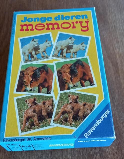 memory: jonge dieren: Ravensburger 1989, Kinderen en Baby's, Speelgoed | Educatief en Creatief, Gebruikt, Ontdekken, Ophalen