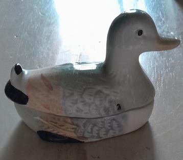 Aardewerk eend doosje., Enlèvement ou Envoi, Comme neuf, Animal