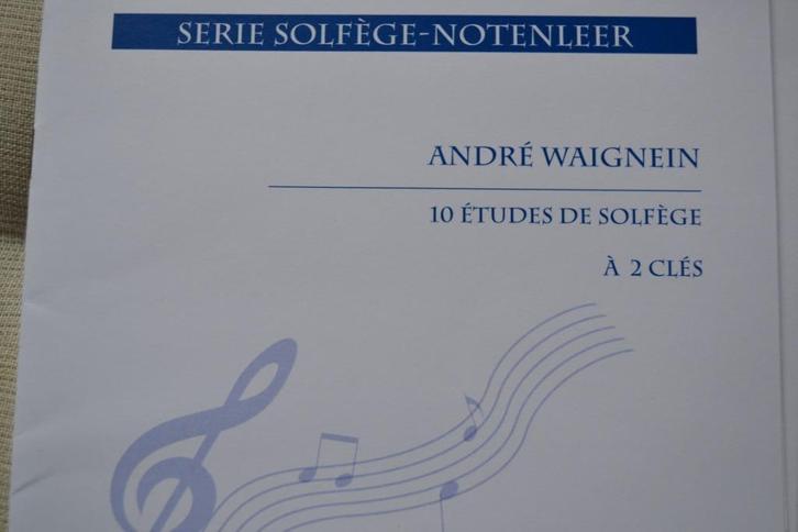 Waignein 10 études de solfège, Boeken, Muziek, Nieuw, Ophalen of Verzenden