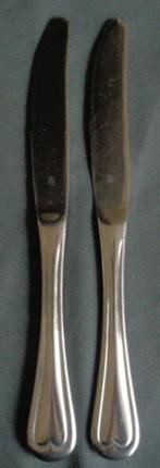 WMF CROMARGAN NURNBERG 2x couteau de table 20,5cm couteau de, Utilisé, Enlèvement ou Envoi