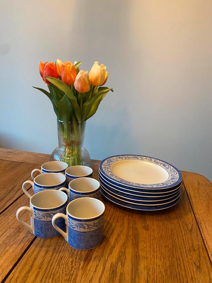 Vintage servies - Birbania Firenze Italy, Huis en Inrichting, Keuken | Servies, Zo goed als nieuw, Bord(en), Porselein, Ophalen