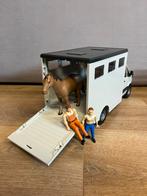 Bruder Mercedes-Benz paardentransporter met paard en figuren, Ophalen, Gebruikt