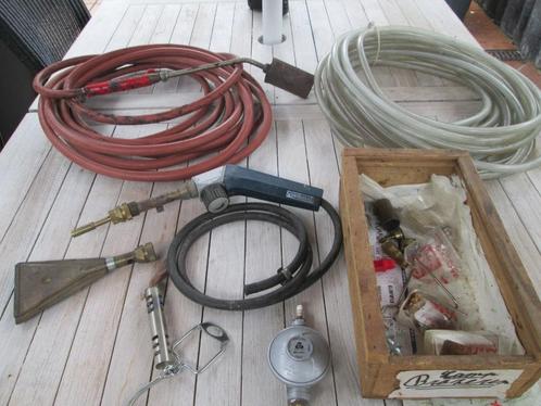 1 rooflingbrander met gasslang en kleine brander met benodig, Doe-het-zelf en Bouw, Gereedschap | Handgereedschap, Gebruikt, Ophalen