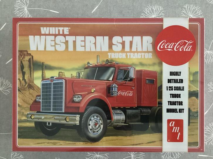 AMT White Western Star Truck Tractor Coca-Cola, Hobby en Vrije tijd, Modelbouw | Auto's en Voertuigen, Zo goed als nieuw, Truck