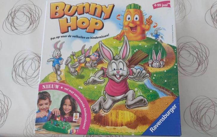 Gezelschapsspel Bunny Hop, Hobby en Vrije tijd, Gezelschapsspellen | Bordspellen, Gebruikt, Een of twee spelers, Drie of vier spelers