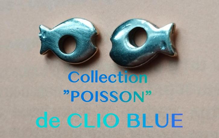Collection POISSON de CLIO BLUE, Handtassen en Accessoires, Bedels, Gebruikt, Zilver, Ophalen of Verzenden