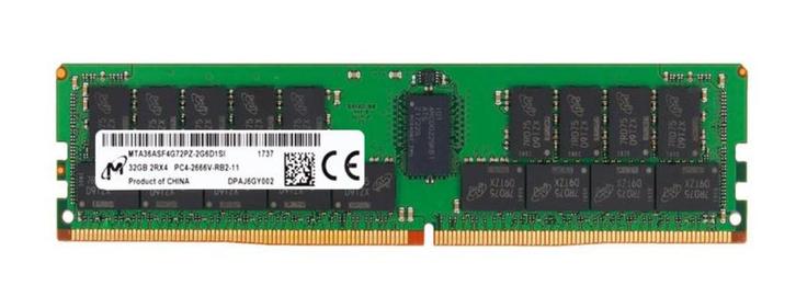 32GB 2Rx4 PC4-2666V DDR4-2666 ECC Micron, Computers en Software, RAM geheugen, Zo goed als nieuw, 32 GB, DDR4, Ophalen of Verzenden