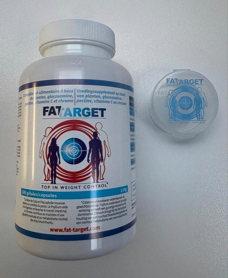 1 flacon FAT TARGET avec encore 155 comprimés perte poids, Bijoux, Sacs & Beauté, Beauté | Diététique & Perte de poids, Neuf, Enlèvement ou Envoi