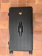 Zwarte reiskoffer, koffer, 35*39*77cm ,105 liter, Wieltjes, Hard kunststof, Nieuw, Ophalen of Verzenden