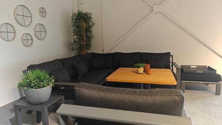 Andes Lounge Comforma Basalt, Tuin en Terras, Tuinsets en Loungesets, Nieuw, Loungeset, Aluminium, 7 zitplaatsen, Bank, Bijzettafel