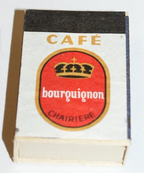 Café Bourguignon Ancienne boîte d'allumettes pleine 50's, Collections, Articles de fumeurs, Briquets & Boîtes d'allumettes, Neuf