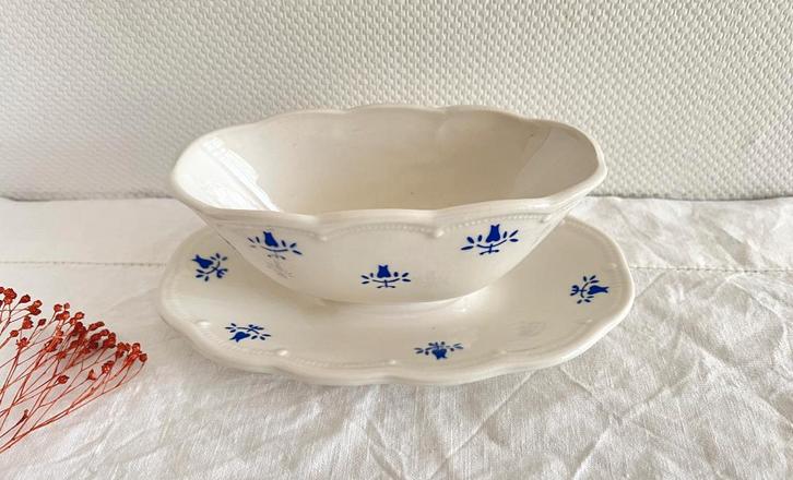 Saucière Boch Festival Tulipes, Antiek en Kunst, Antiek | Servies los, Ophalen of Verzenden