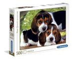 Puzzle avec 2 Beagles, Comme neuf, 500 à 1500 pièces, Puzzle, Enlèvement ou Envoi