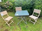 balkon terrasset Tuintafel vierkant -bijzettafel met glaspla, Ophalen, Nieuw, Vierkant, Aluminium