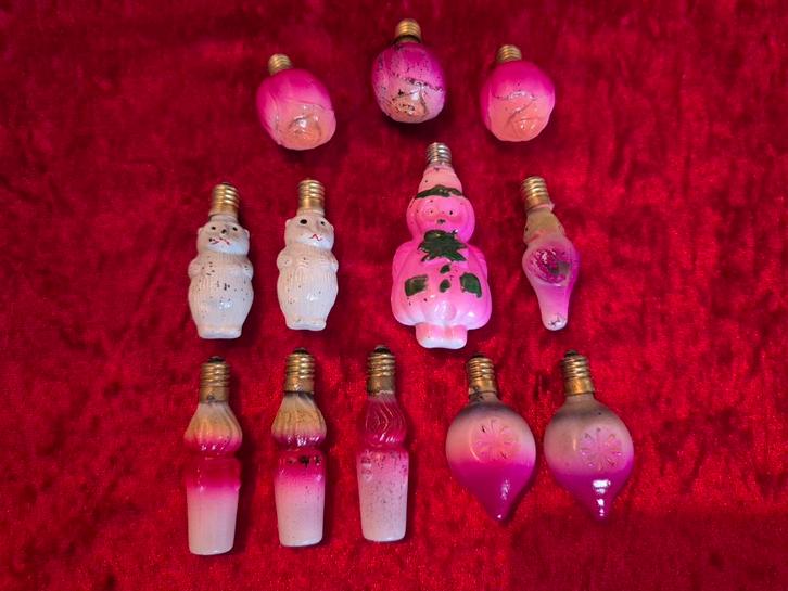 Antieke kerstballen (lampen), Diversen, Kerst, Ophalen of Verzenden