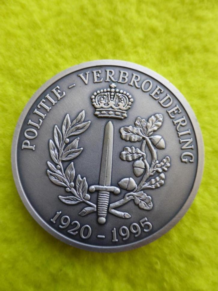 Penning Politie Gemeente MERKSEM, Postzegels en Munten, Penningen en Medailles, Zilver, Ophalen of Verzenden