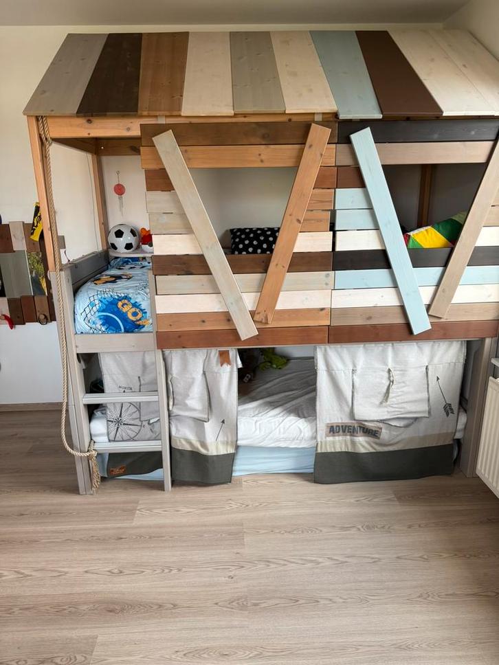 Lifetime halfhoogslaper Grey Wash, Kinderen en Baby's, Kinderkamer | Stapelbedden en Hoogslapers, Halfhoogslaper, Ophalen