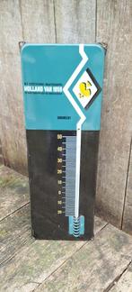 Oude originele emaille reclame thermometer NV Verzekeringen, Ophalen, Gebruikt, Reclamebord