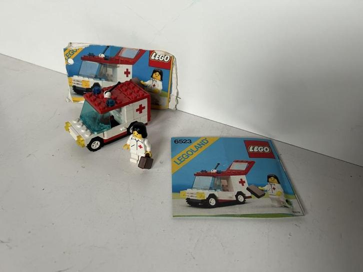 Lego Legoland - Rode kruis - 6523, Kinderen en Baby's, Speelgoed | Duplo en Lego, Gebruikt, Lego, Complete set, Ophalen of Verzenden