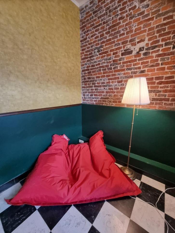 buitenzitzak fatboy rood, Huis en Inrichting, Zitzakken, Zo goed als nieuw, Zitzak, Rood, Ophalen