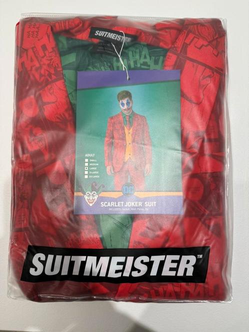 Suitmeister scarlet joker suit, joker kostuum, Kleding | Heren, Carnavalskleding en Feestkleding, Nieuw, Kleding, Maat 52/54 (L)
