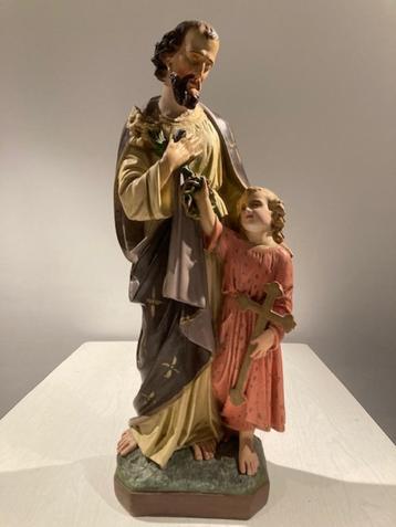 Groot beeld heilige Jozef met Kind Jezus (61 cm), Enlèvement