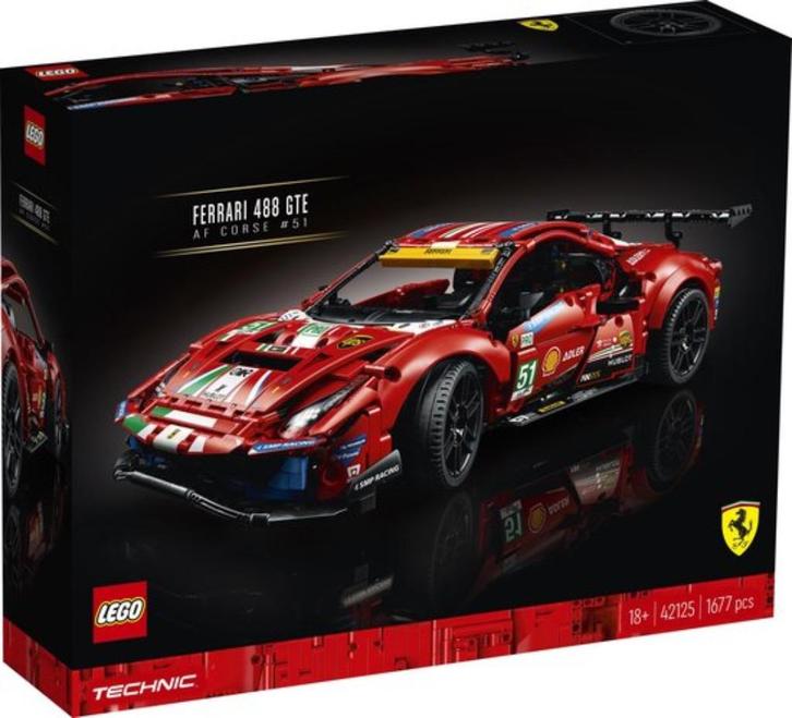 42125 - Lego Ferrari 488 GTE AF Corse #51 - Nieuw & Sealed, Kinderen en Baby's, Speelgoed | Duplo en Lego, Nieuw, Lego, Complete set