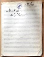 Oude partituur "Le Cid" - Societé D'Harmonie de Diest, Muziek en Instrumenten, Bladmuziek, Tuba, Gebruikt, Ophalen of Verzenden