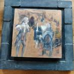 Schilderij op koperen plaat getekend Emiel boree, Ophalen