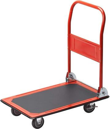 Rode opvouwbare platformwagen, Doe-het-zelf en Bouw, Transportwagens, Ophalen, Zo goed als nieuw
