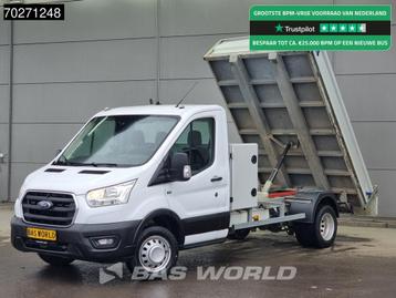 Ford Transit 170pk Dubbellucht Kipper met Kist 3.5t trekhaak beschikbaar voor biedingen