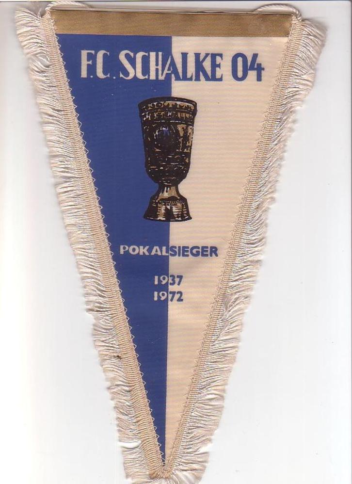 Wimpel / F.C. Schalke 04 / Pokalsieger 1937 - 1972, Verzamelen, Sportartikelen en Voetbal, Gebruikt, Vaantje of Sjaal, Verzenden